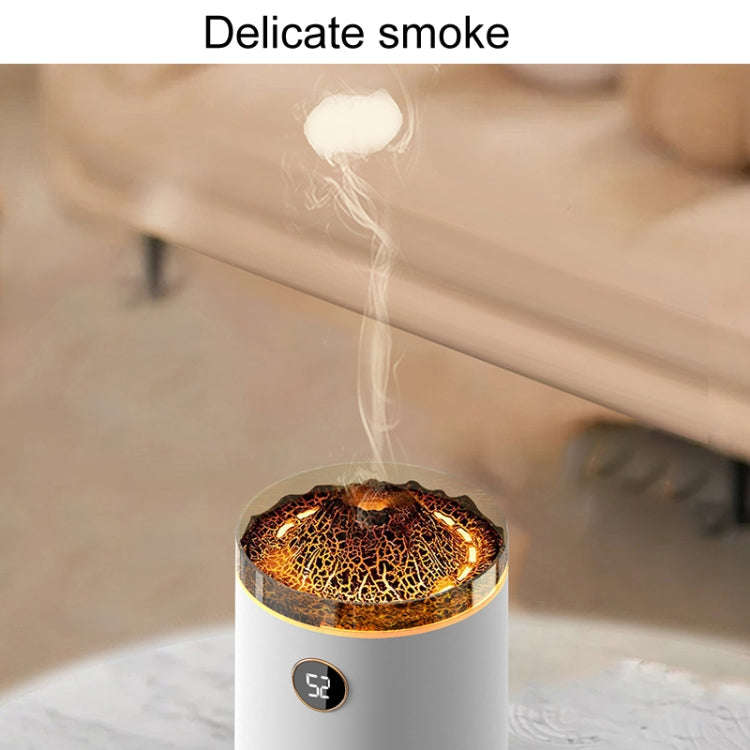 HX127 Mini Volcano Lava Aromatherapy Diffuser Small Household Atmosphere Humidifier, Color: Black