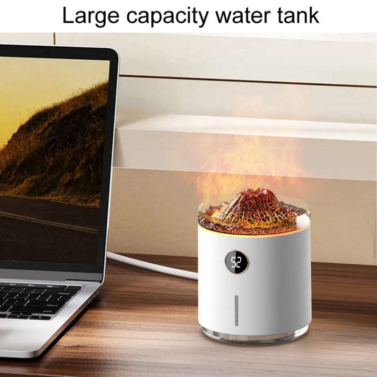HX127 Mini Volcano Lava Aromatherapy Diffuser Small Household Atmosphere Humidifier, Color: Black