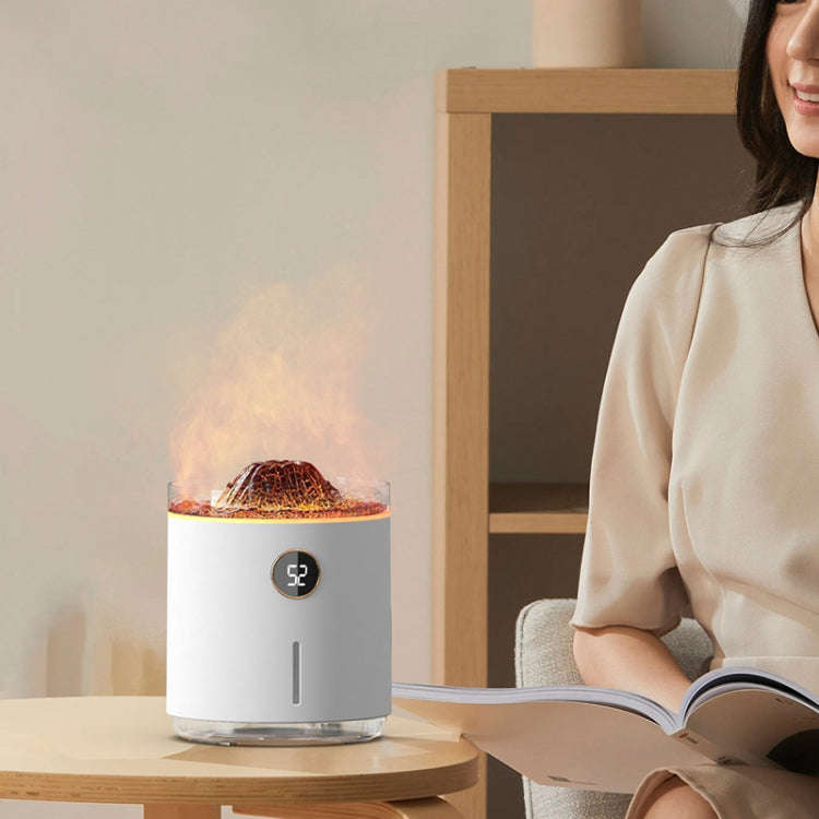 HX127 Mini Volcano Lava Aromatherapy Diffuser Small Household Atmosphere Humidifier, Color: Black
