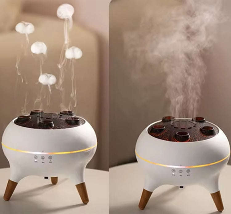 Dynamic Multi-Spray Aromatherapy Diffuser With Colorful Lights Remote Control Humidifier UK Plug(...