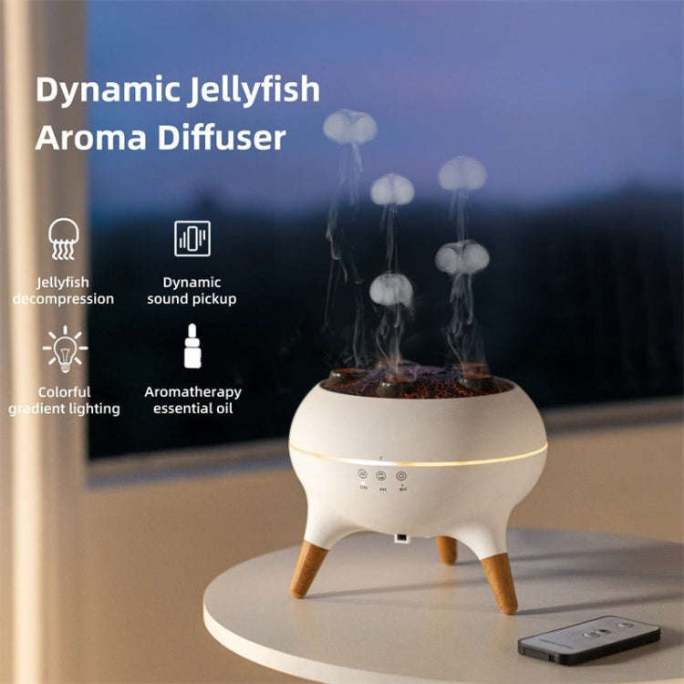 Dynamic Multi-Spray Aromatherapy Diffuser With Colorful Lights Remote Control Humidifier UK Plug(...