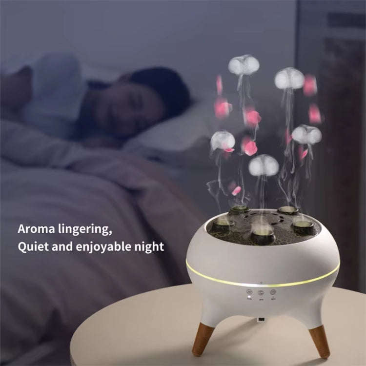 Dynamic Multi-Spray Aromatherapy Diffuser With Colorful Lights Remote Control Humidifier UK Plug(...