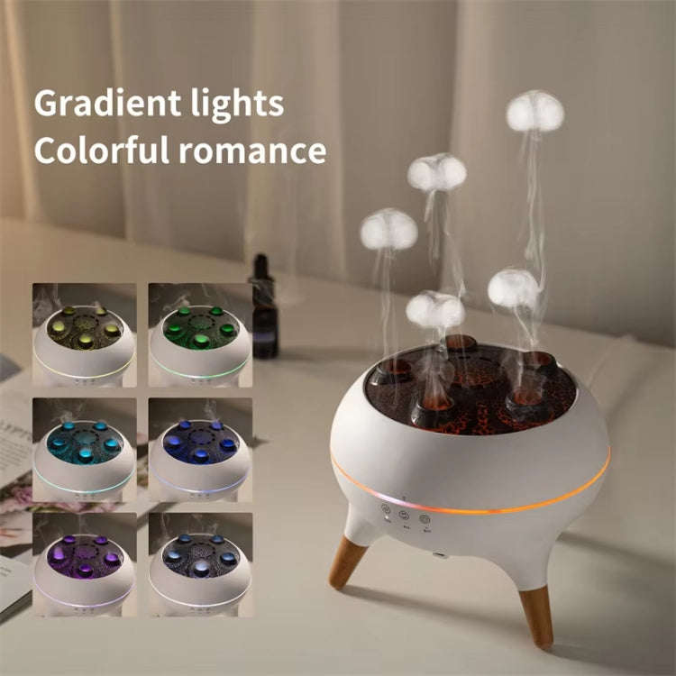 Dynamic Multi-Spray Aromatherapy Diffuser With Colorful Lights Remote Control Humidifier UK Plug(...