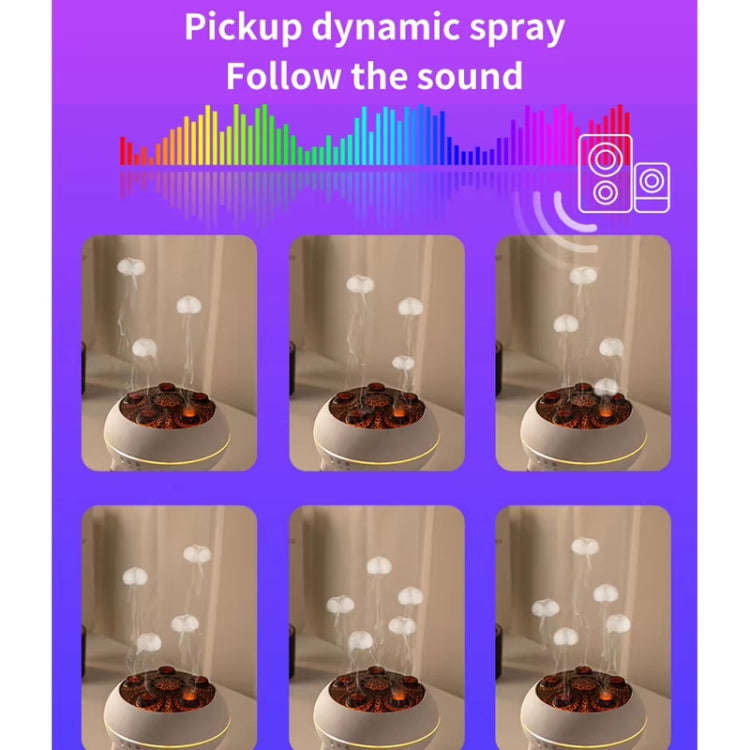 Dynamic Multi-Spray Aromatherapy Diffuser With Colorful Lights Remote Control Humidifier UK Plug(...