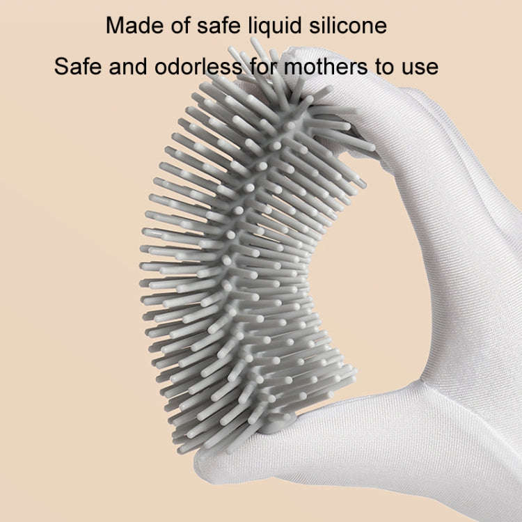 Silicone Rotating Multifunction Cleaning Cup Brush Set Bottle Nipple Straw Cleaner Brush(Straight...
