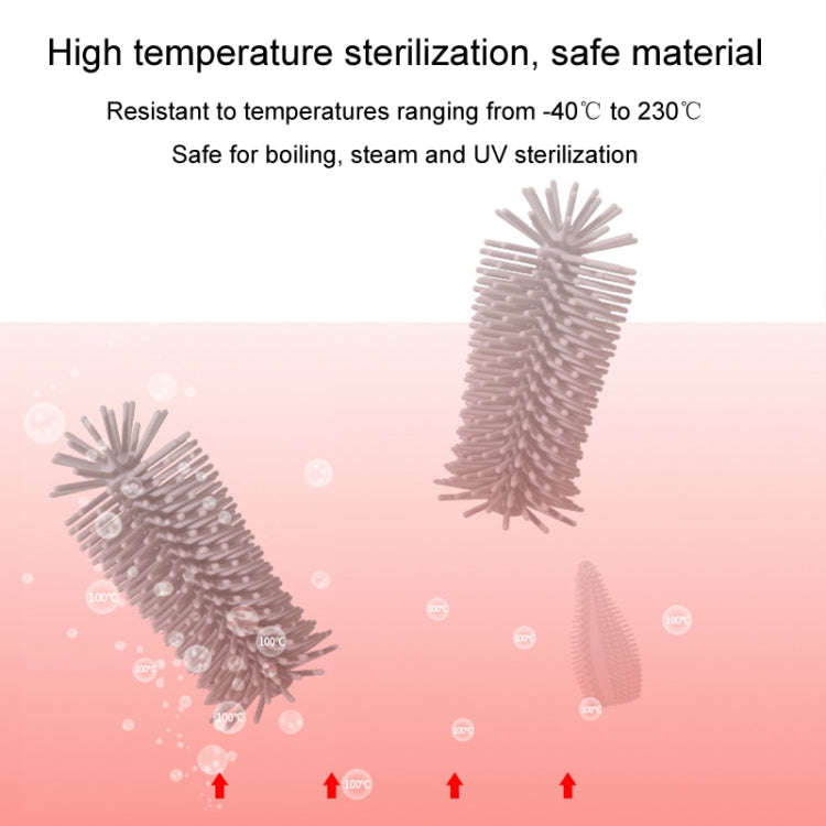 Silicone Rotating Multifunction Cleaning Cup Brush Set Bottle Nipple Straw Cleaner Brush(Straight...