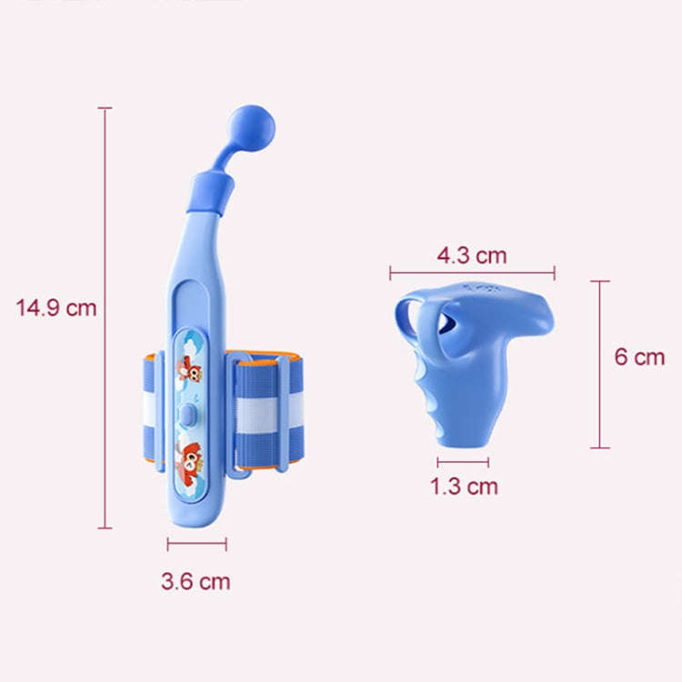 Maotaizi M8125 Cartoon Student Anti-wrist Hook Pen Holding Corrector Set Writing Posture Fixer(Pink)