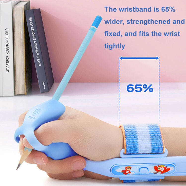 Maotaizi M8125 Cartoon Student Anti-wrist Hook Pen Holding Corrector Set Writing Posture Fixer(Pink)