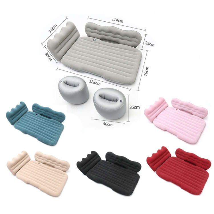 Car Inflatable Bed Multifunctional Outdoor Camping Sleeping Mat, Color: Red