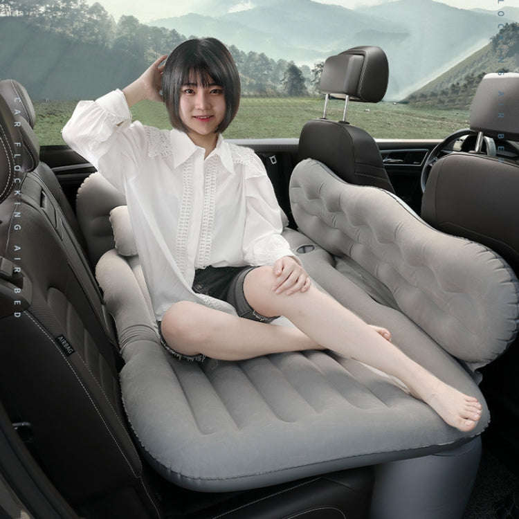 Car Inflatable Bed Multifunctional Outdoor Camping Sleeping Mat, Color: Red