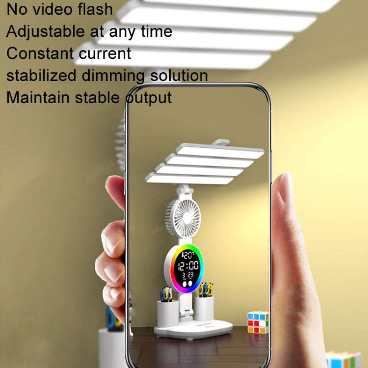 4 Heads Horizontal LED Eye-Care Table Lamp Children Study Desktop Reading Light With Pen Holder, ...