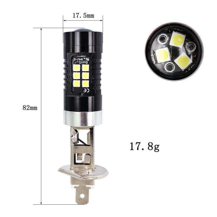 1pair Automotive High-power LED White Light Fog Lamp(H1)