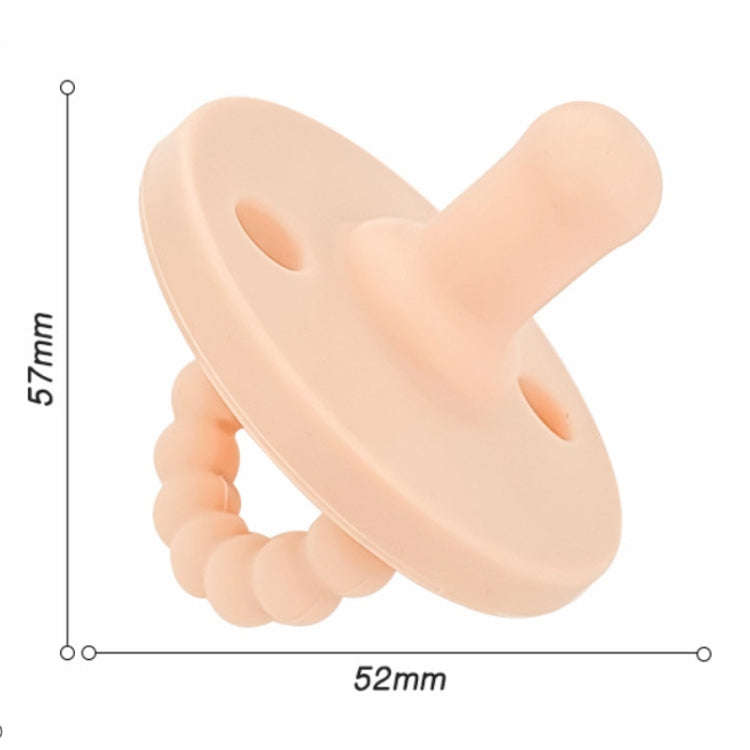 Imitate Mother Breast Round Heads Baby Silicone Comfort Pacifier(Peach Pink)