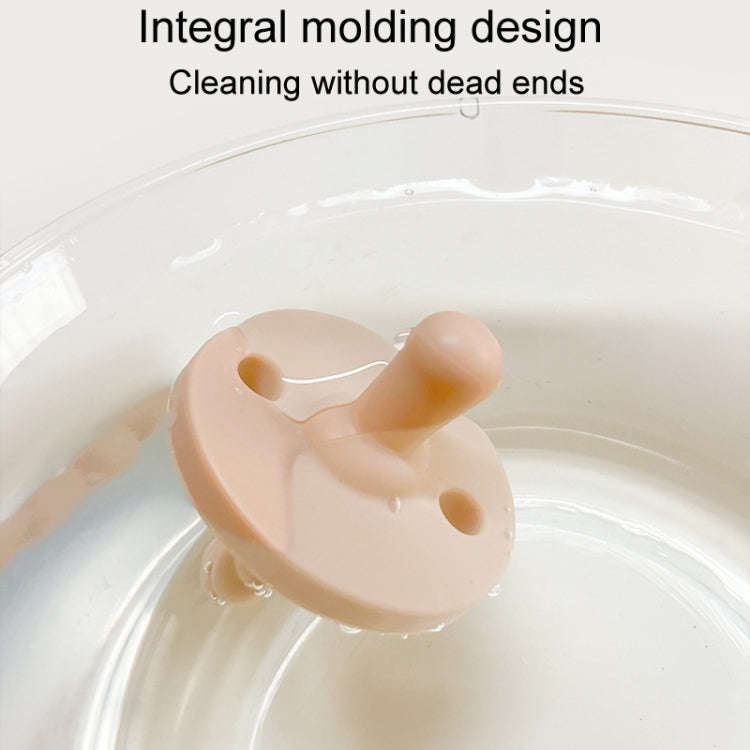 Imitate Mother Breast Round Heads Baby Silicone Comfort Pacifier(Beige)