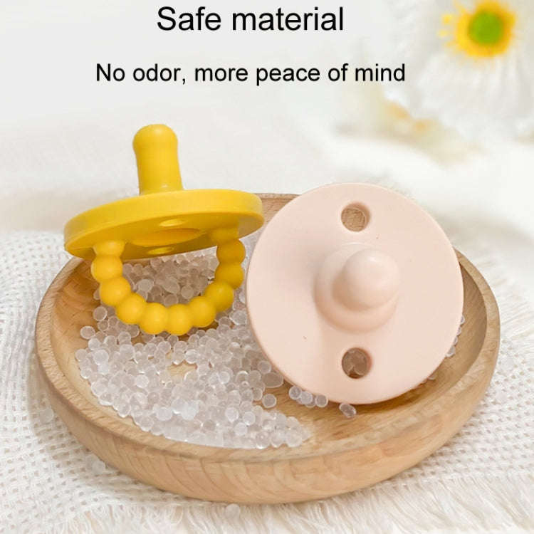 Imitate Mother Breast Round Heads Baby Silicone Comfort Pacifier(Peach Pink)