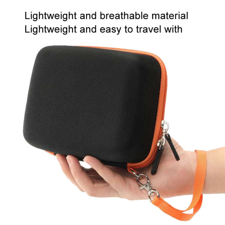Cwatcun D156 Large Portable Storage Bag Small Microslice Hard Shell Camera Bag(Black)