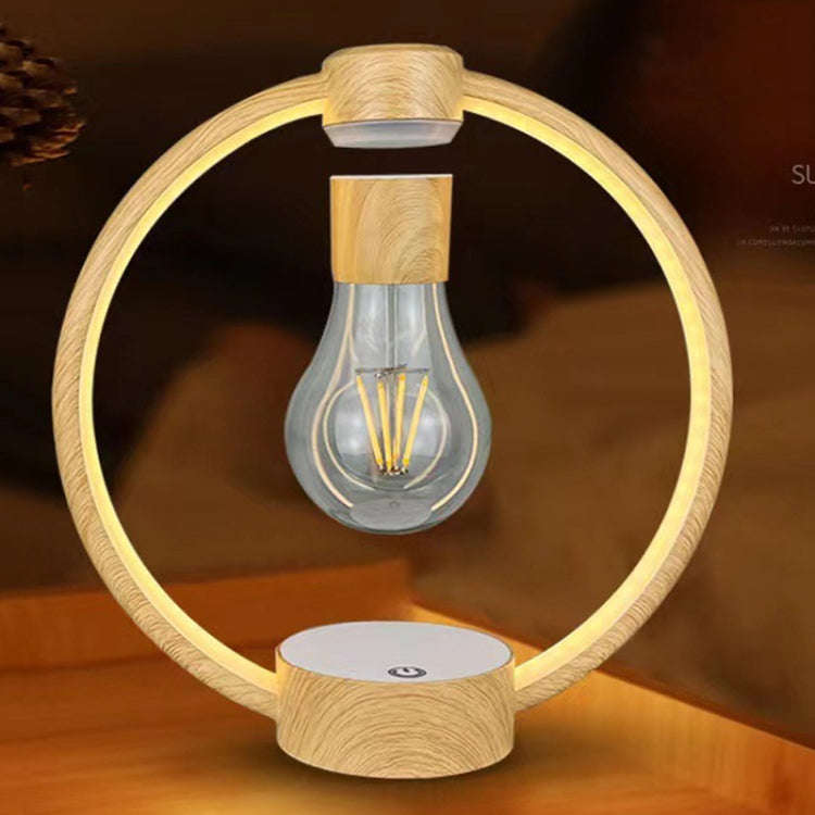 Magnetic Levitation Light Bulb Table Lamp Desktop Ambient Luminous Night Light, Specification: US...