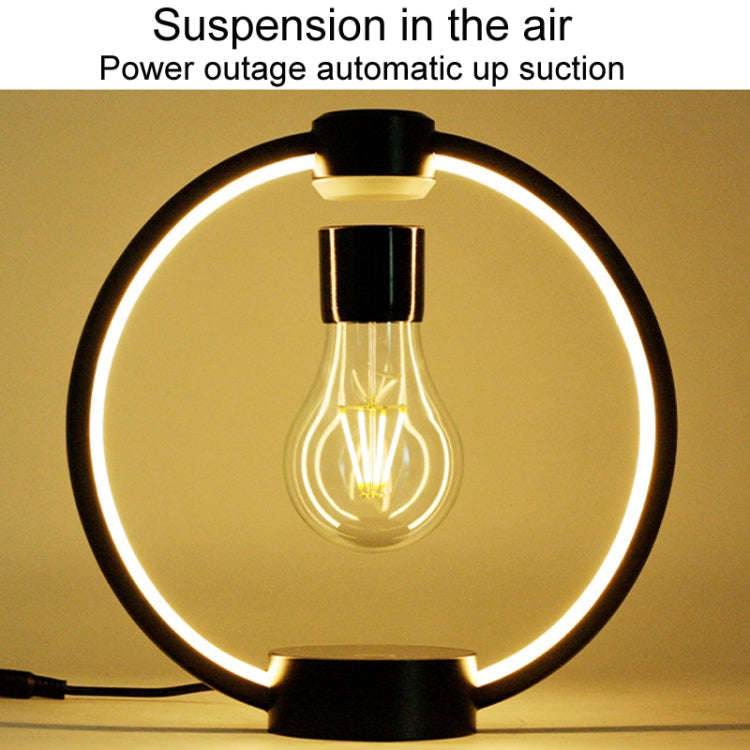 Magnetic Levitation Light Bulb Table Lamp Desktop Ambient Luminous Night Light, Specification: UK...