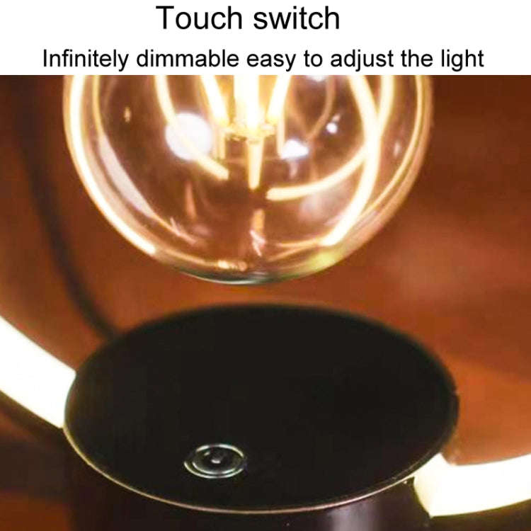 Magnetic Levitation Light Bulb Table Lamp Desktop Ambient Luminous Night Light, Specification: EU...