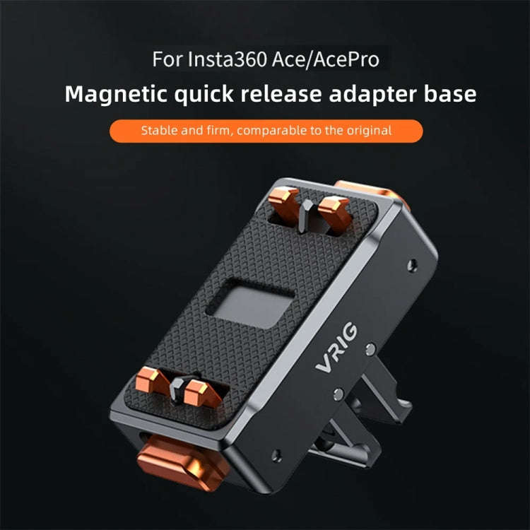 VRIG Magnetic Quick Release Adapter for Action Camera , Spec: Base+Top Cover Kit
