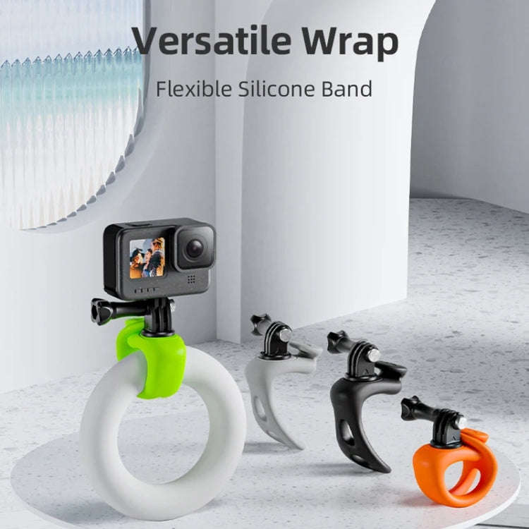TELESIN Action Camera Mount Silicone Adjustable Mini Flexible Bracket For GoPro HERO / Insta360 /...
