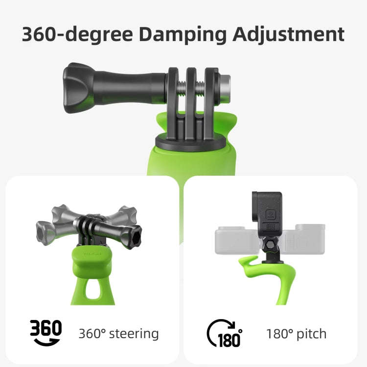 TELESIN Action Camera Mount Silicone Adjustable Mini Flexible Bracket For GoPro HERO / Insta360 /...