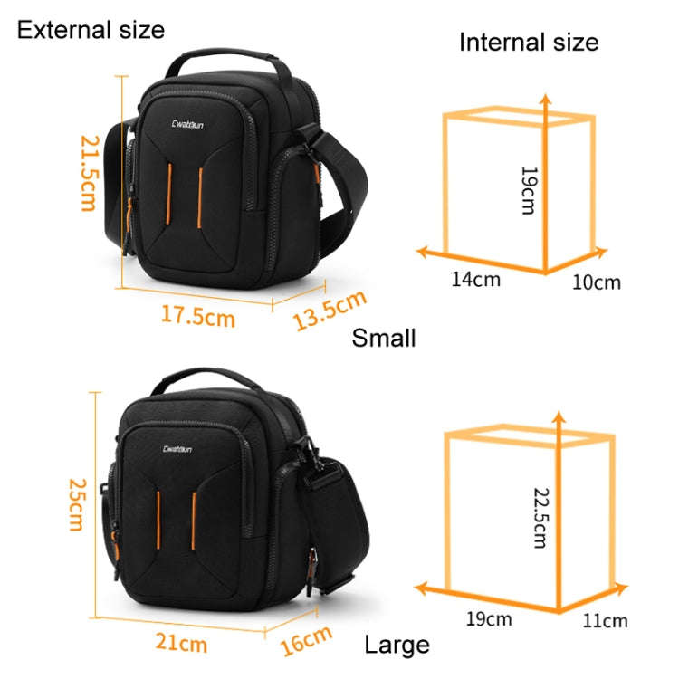 Cwatcun D140 Shoulder Crossbody Camera Storage Bag Shockproof Dropproof Leisure Outdoor Small Bag...