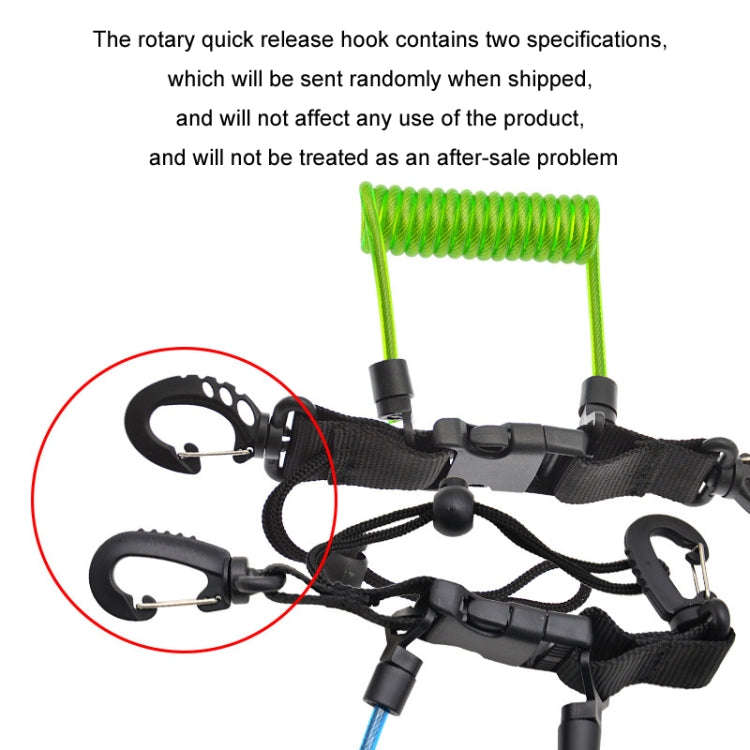 Diving Camera TPU Spring Steel Wire Retractable Anti-lost Rope, Color: Transparent Black