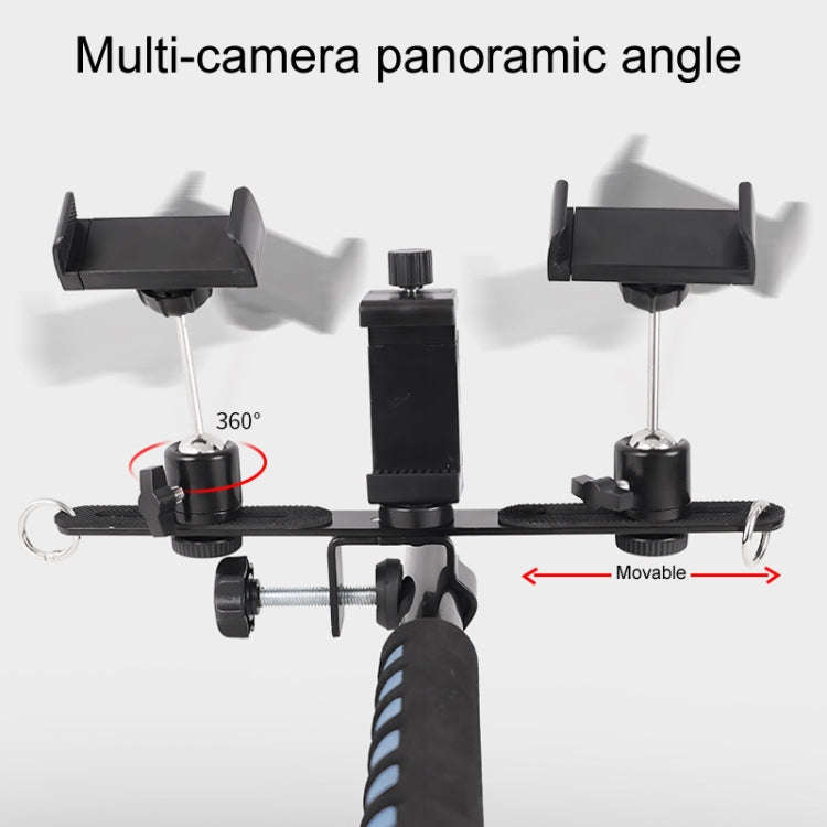 Outdoor Walking Extended Handheld Live Stands Retractable Selfie Stick(Black)