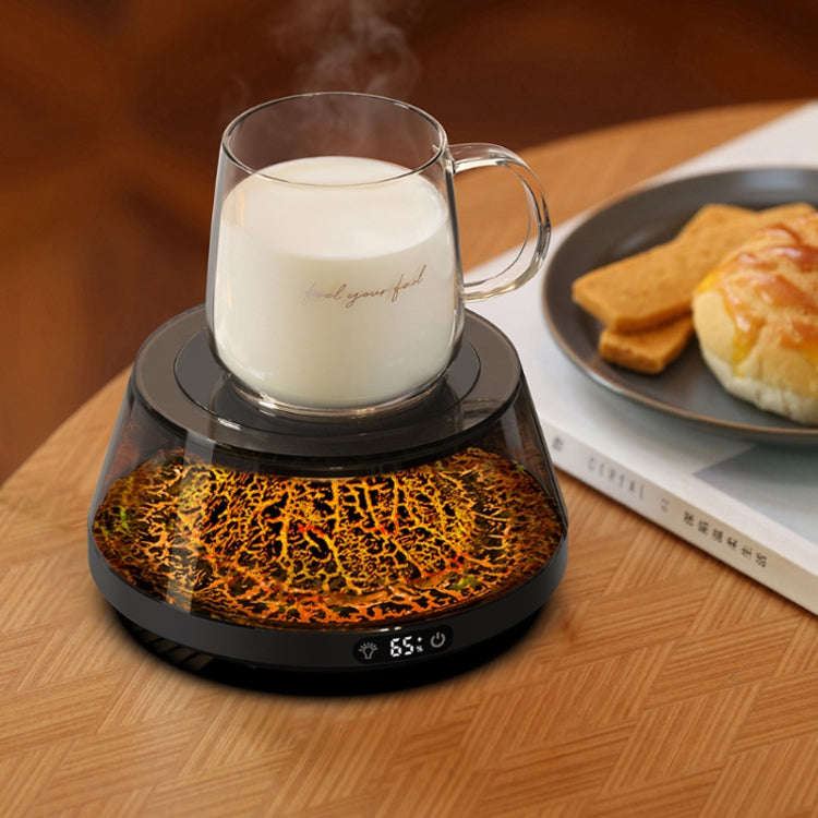 Simulation Volcano Heating Cup Mat 50-80 degrees Celsius Temperature Adjust with Atmosphere Light...