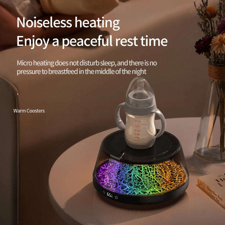 Simulation Volcano Heating Cup Mat 50-80 degrees Celsius Temperature Adjust with Atmosphere Light...