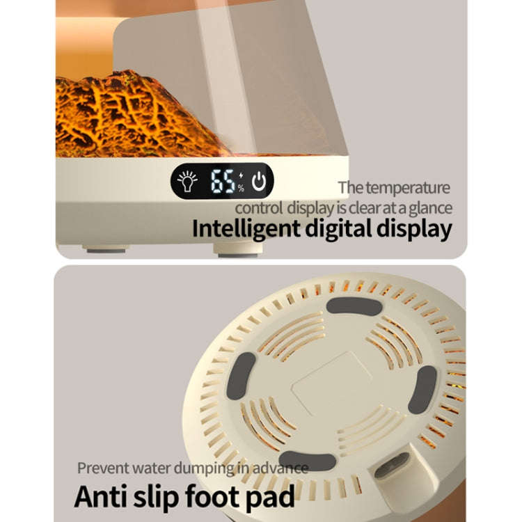 Simulation Volcano Heating Cup Mat 50-80 degrees Celsius Temperature Adjust with Atmosphere Light...