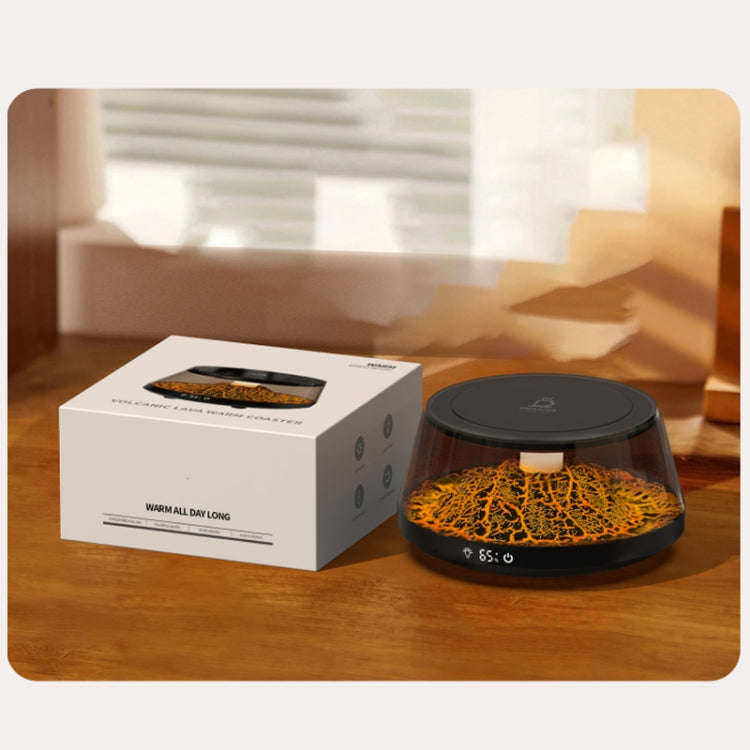 Simulation Volcano Heating Cup Mat 50-80 degrees Celsius Temperature Adjust with Atmosphere Light...