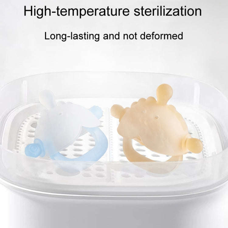Baby Small Months Boiled Teething Toys Soothing Silicone Teether(Blue)