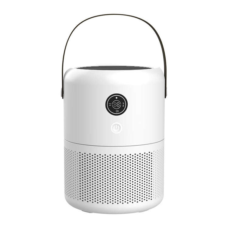 HX830 Smart Digital Display UV Ultraviolet Sterilization Desktop Negative Ion Air Purifier(White)