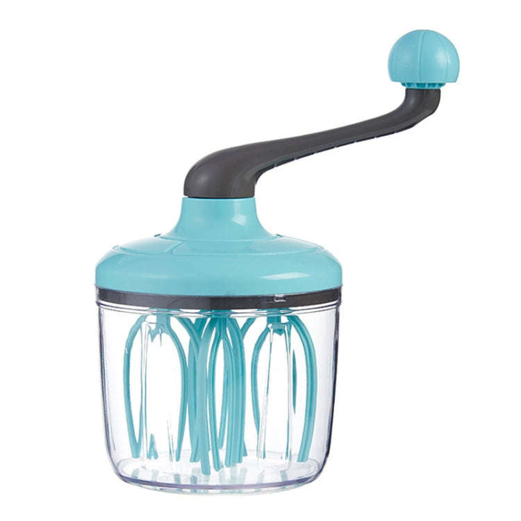 Home Baking Cream Whipper Kitchen Semi-Automatic Hand Egg Whisk Mixing Stick(Green)