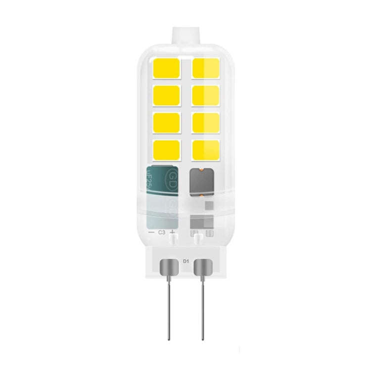 G4 AC/DC12V 3W Flicker-free Replacement LED Halogen Lamp Beads, Light Color: Cold White(Transpare...
