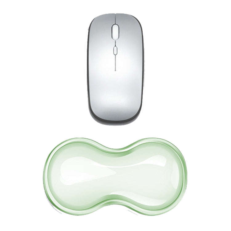 Cool Silicone Keyboard Wrist Rest Mouse Pad Relieve Wrist Fatigue, Spec: Small Green