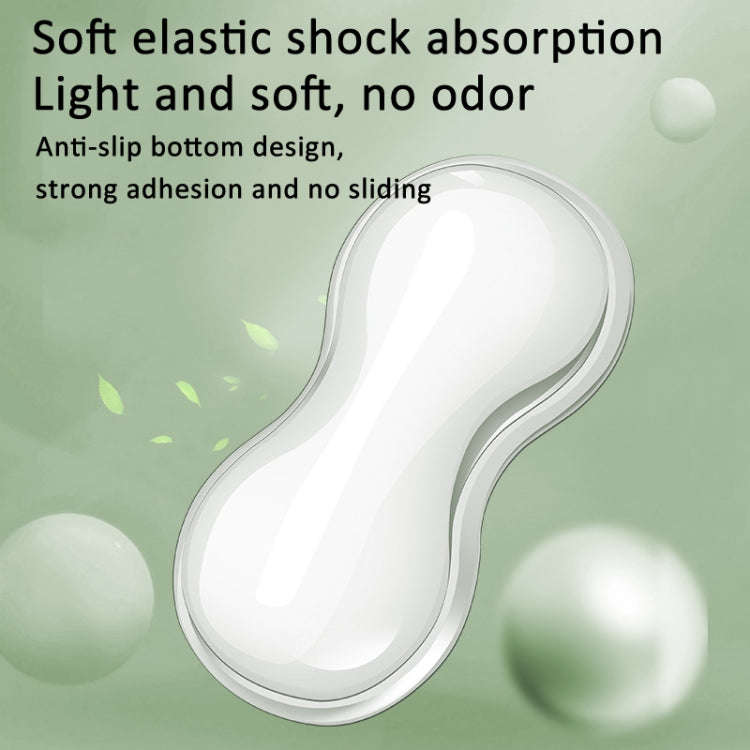Cool Silicone Keyboard Wrist Rest Mouse Pad Relieve Wrist Fatigue, Spec: Large Transparent