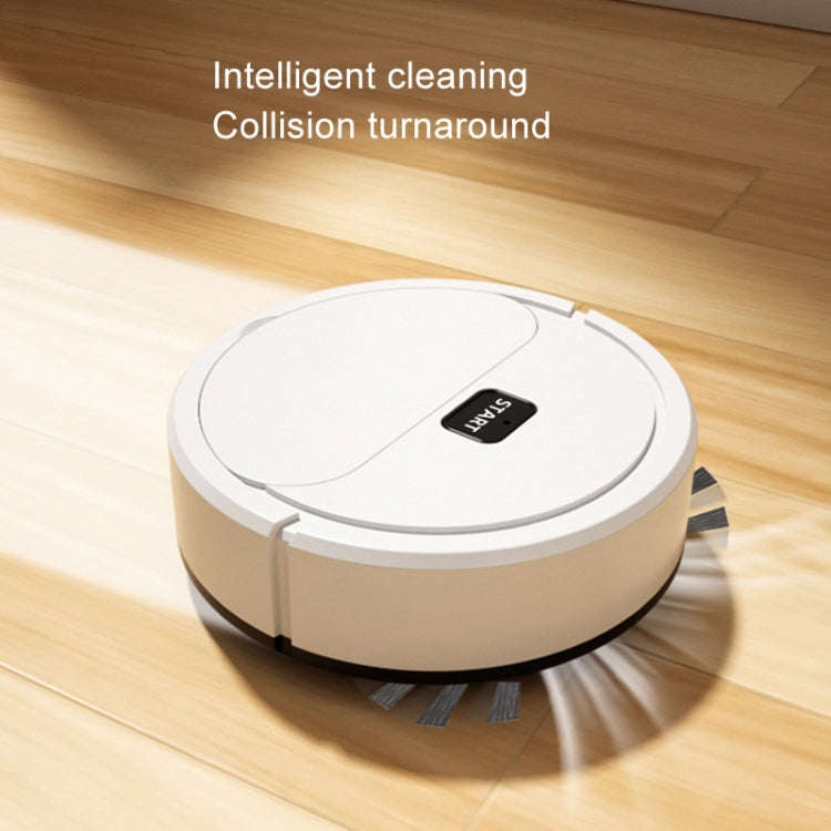 Automatic Mini Sweeping Robot Mopping Sweeping Suction 3 In 1 Cleaning Machine, Color: Black Rech...