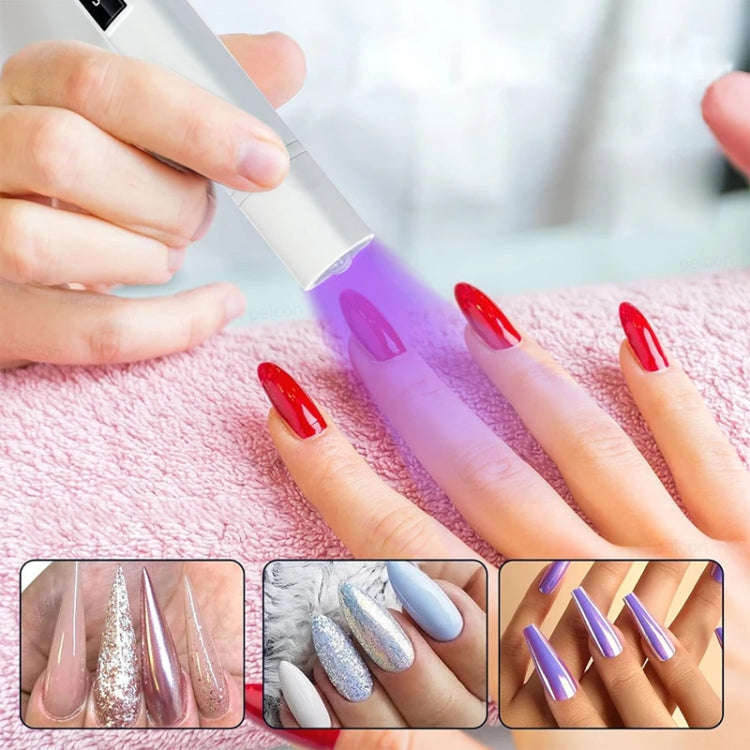 UV LED Nail Lamp Portable Retractable Nail Drying Light Mini Handheld Nail Dryer Lamp With Bracke...