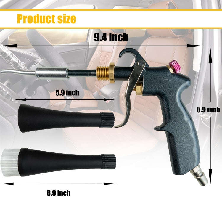 Mingri Style Connector High Pressure Car Interior Cleaning Gun with Bearing Car Dust Removal Brus...