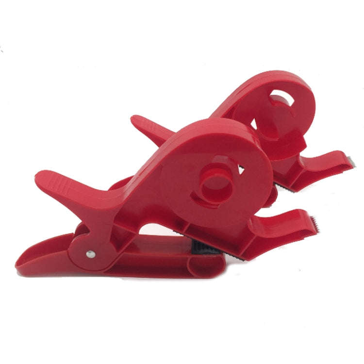 2pcs /Pack Wrapping Paper Holder Table Clamps with Integrated Tape Dispensers(Red)