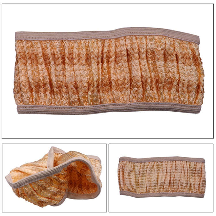 Universal Car Steering Wheel Ice Silk Non-slip Breathable Protective Cover(Beige Coffee)