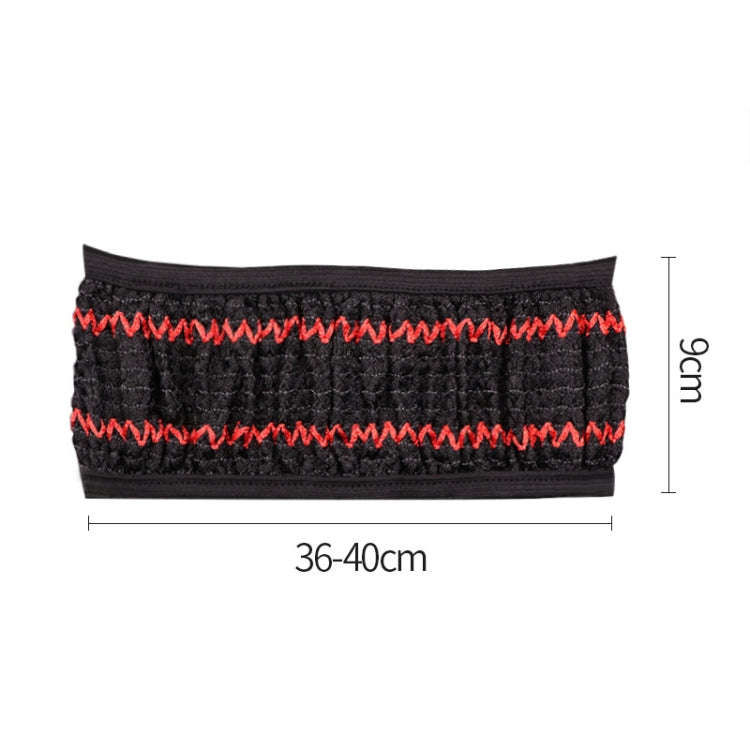 Universal Car Steering Wheel Ice Silk Non-slip Breathable Protective Cover(Red Black)