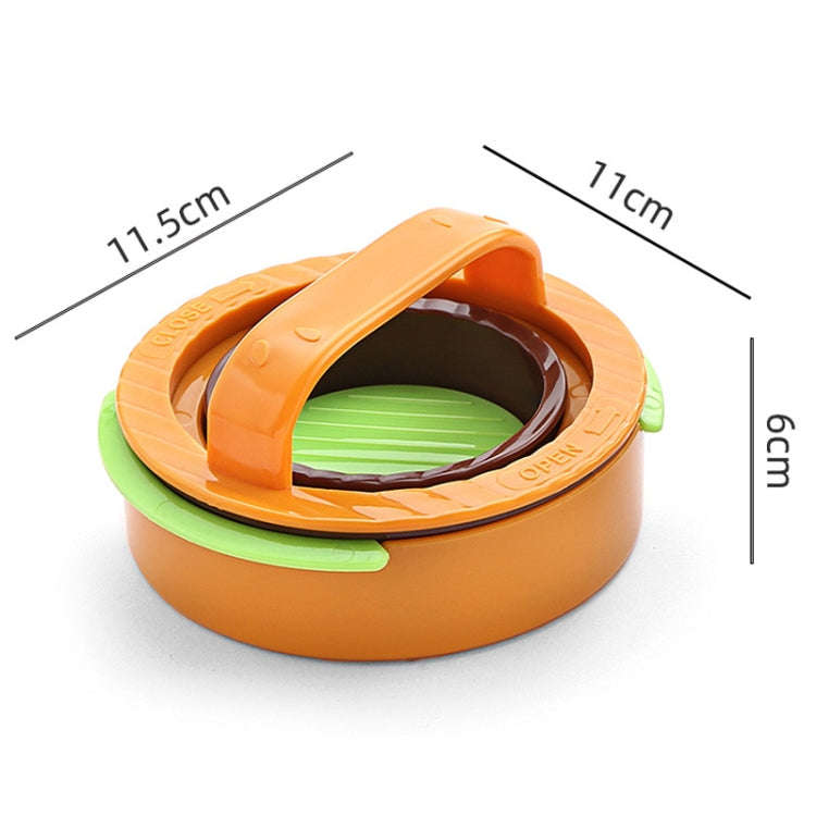 Round Burger Making Tools Kitchen Combo Meat Press Kit(Black)
