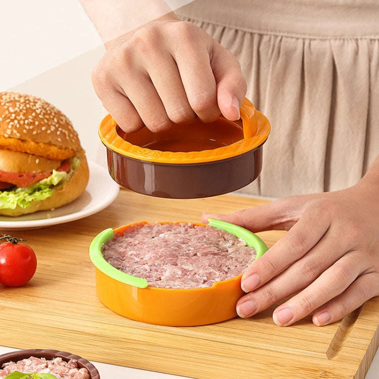 Round Burger Making Tools Kitchen Combo Meat Press Kit(White)
