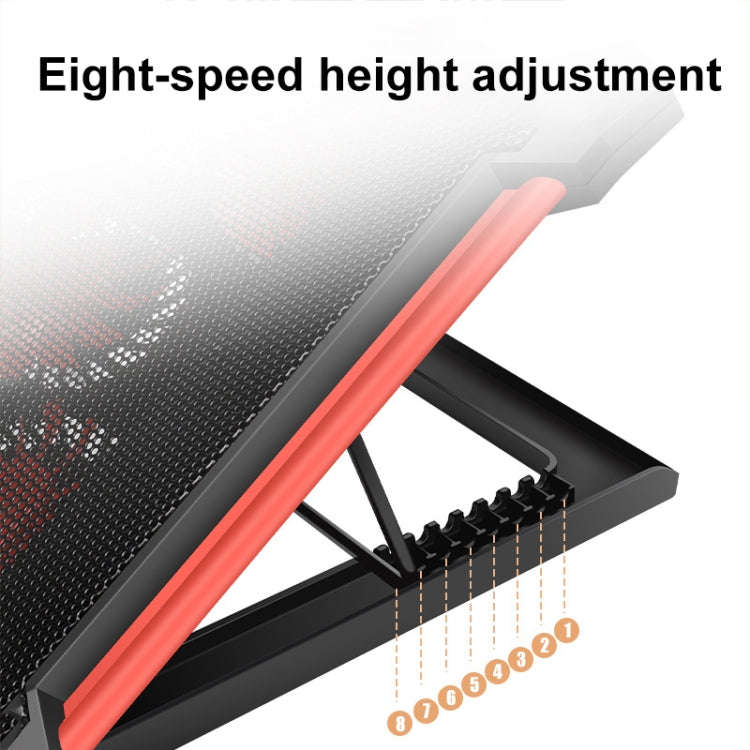 NUOXI X100 11-Fans LED Screen Adjustable Laptop Radiator Cooling Rack