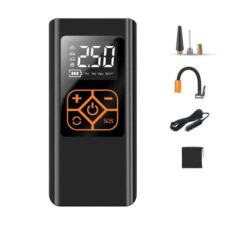 Car Portable Mini Tire Intelligent Air Pump, Style: Wired+Storage Bag