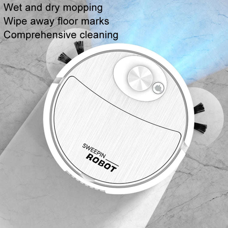 Intelligent Sweeping Robot Sweeping Mopping Suction 3 In 1 Cleaning Machine(8088 White)